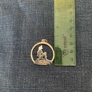 Disney little mermaid sterling silver custom charm.